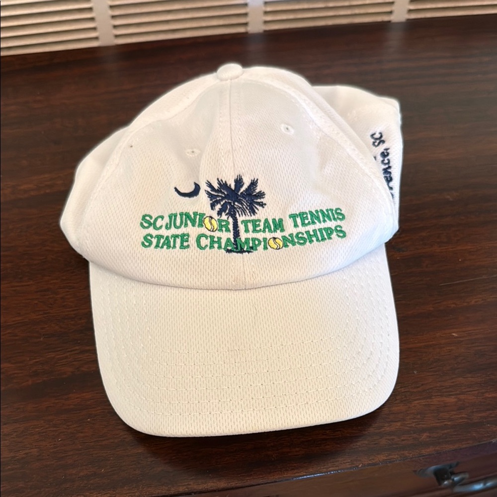 White Junior Team Tennis Cap